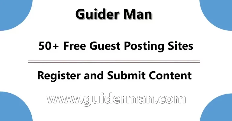 Sites for Free Guest Post in 2023