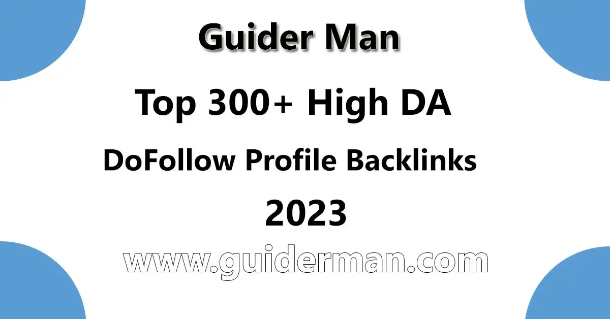 Do-Follow Profile Backlinks