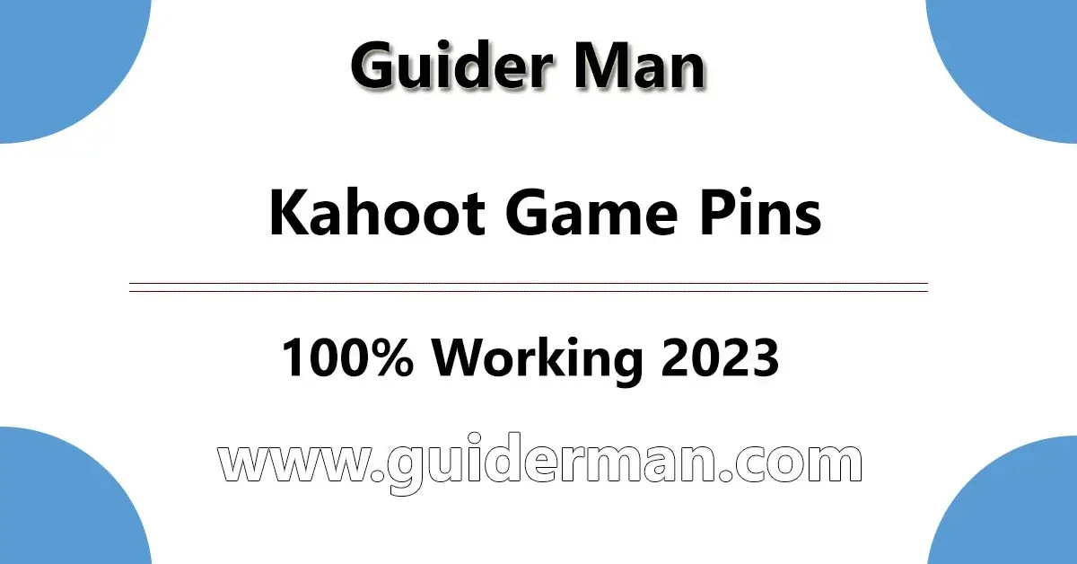 kahoot game pins 2023