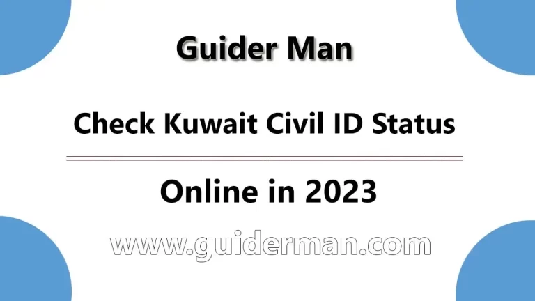 Check Kuwait Civil ID Status Online