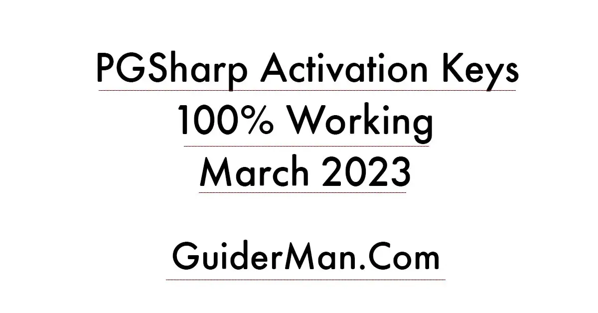 PGSharp Activation Keys