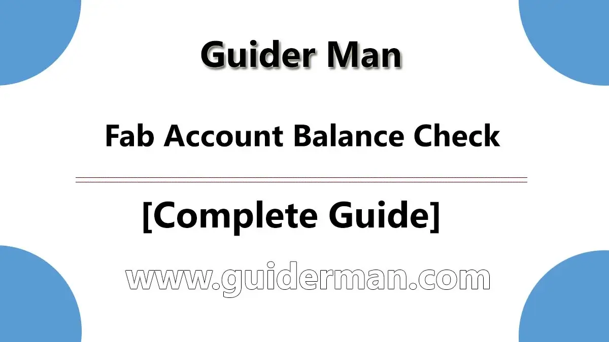 Fab account balance