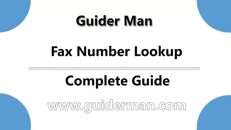 Fax Number Lookup