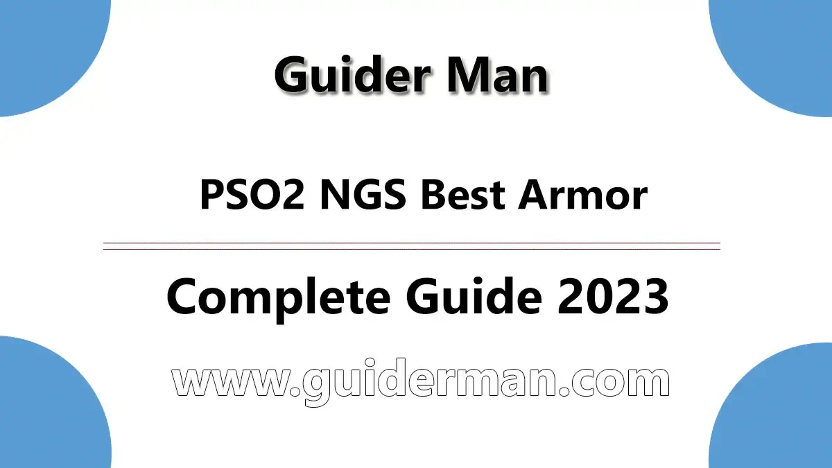 PSO2 NGS Best Armor
