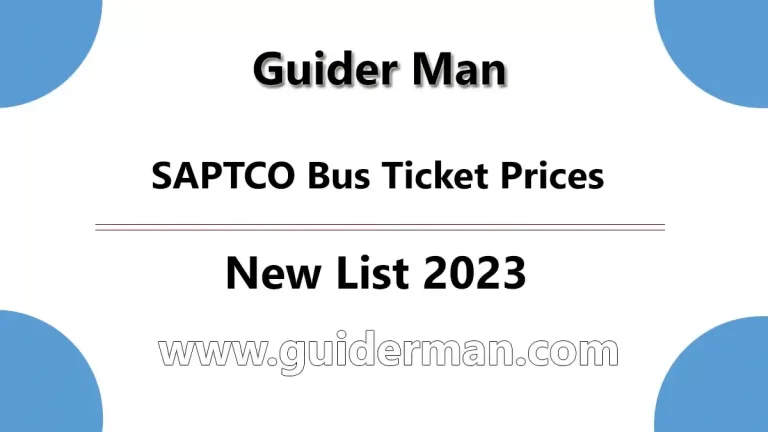 SAPTCO bus ticket prices