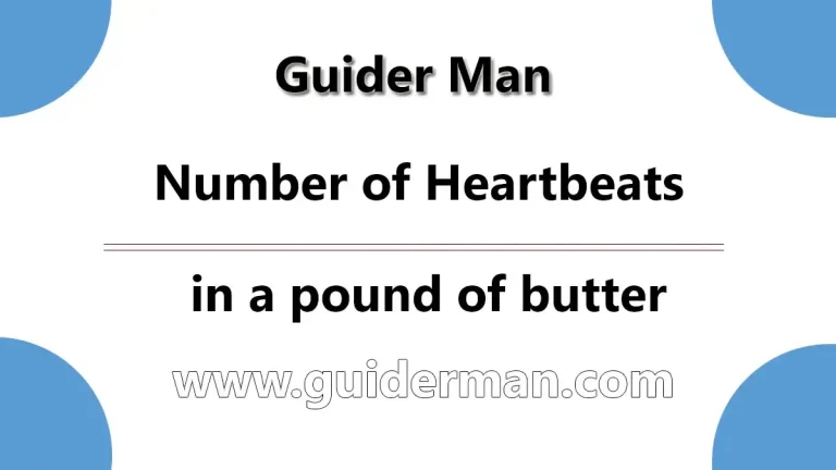 number of heartbeats in a pound of butter