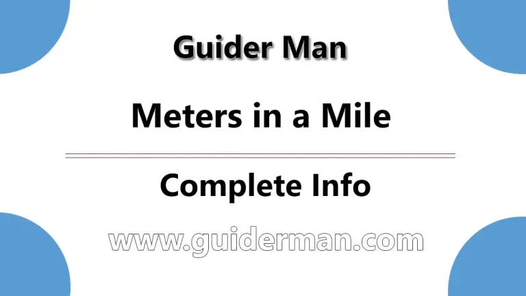 How Many Meters in a Mile