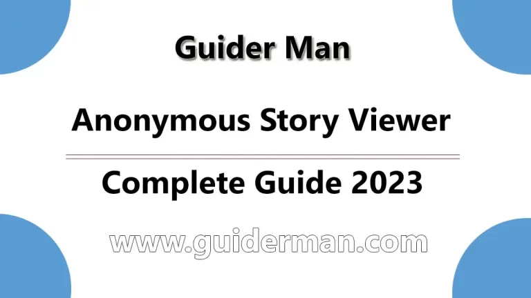 Anonymous Story Viewer