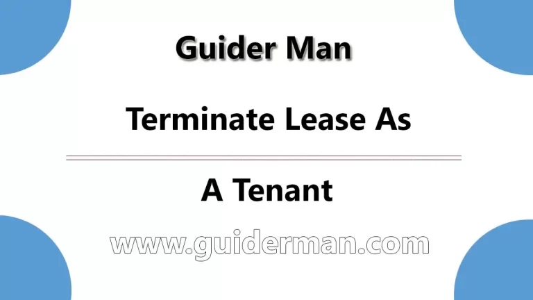 lease as a tenant