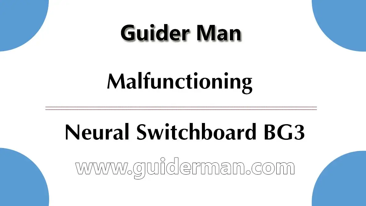 Malfunctioning Neural Switchboard BG3