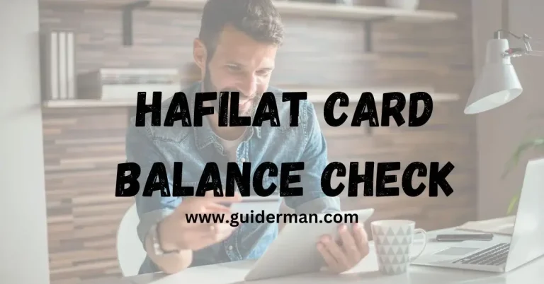 Hafilat Card Balance Check
